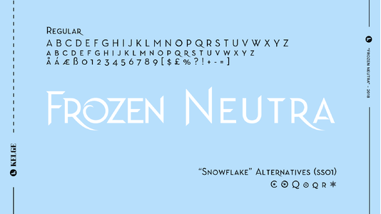 Frozen Neutra font